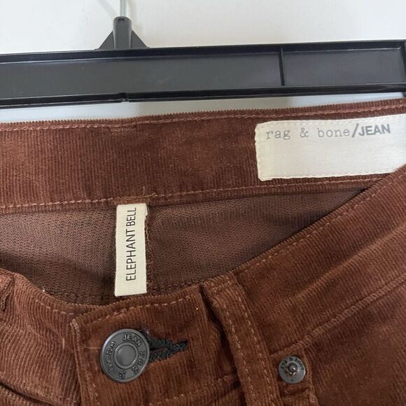 Rag & Bone Elephant Bell Corduroy Pants Cognac brown size US 24 - Picture 6 of 7